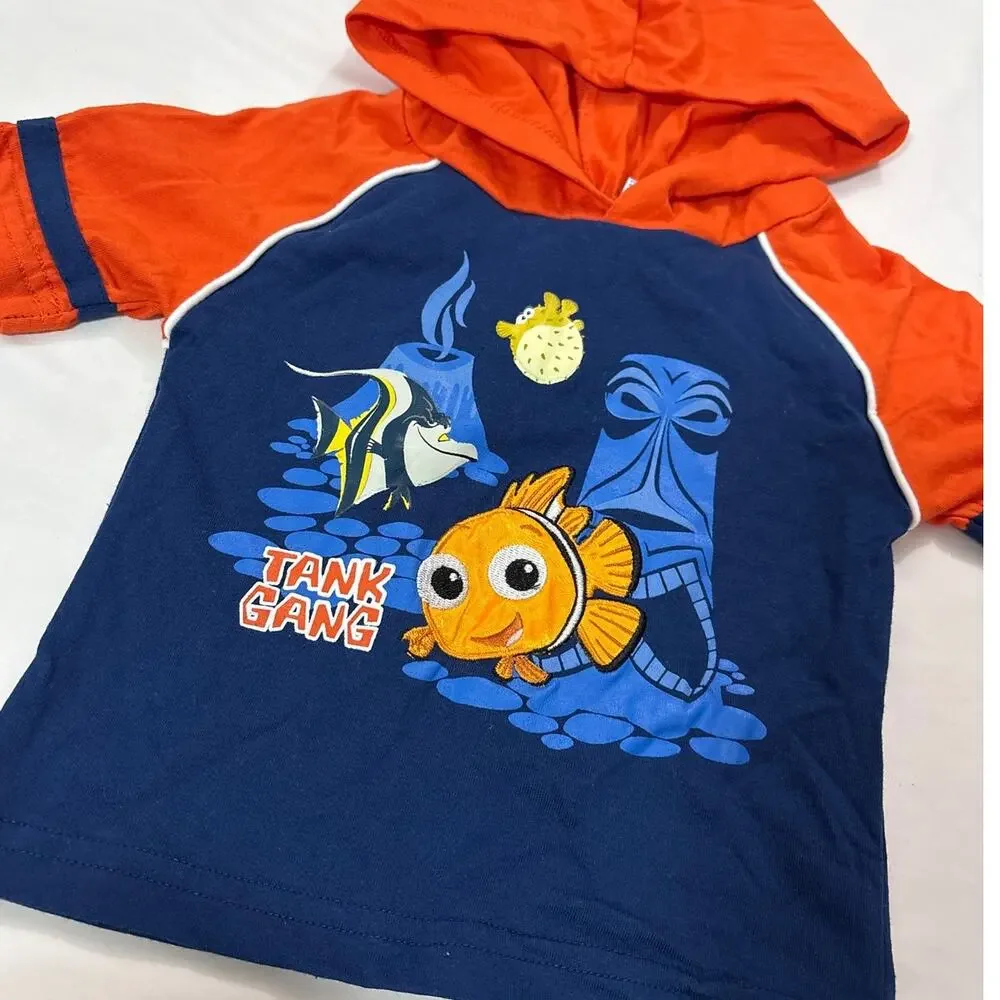 Disney Pixar Vintage Y2K Finding Nemo 12M Embroidered Shirt Top Rare Nostalgia